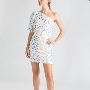 Shoshanna White Midnight Ronnie Dress